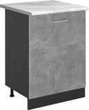 Vicco Meuble bas de cuisine "R-Line", Béton/Anthracite 60 cm