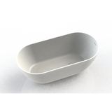 Arcqua Cusco vrijstaand ligbad 175x85x55cm cast marble Mat Wit BAD119191