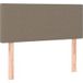Tête de lit taupe 80x5x78/88 cm tissu