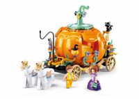 Sluban Girls Dream Theme Park bouwset, pompoen droom fabriek koets, 320 stuks, leeftijd 7-13, M38-B1176
