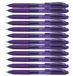 Pentel EnergelX BL107 Rollerball Pen, Retractable, 0.7mm Tip, Purple, 12 Count