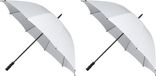 Falcone Golf 2x stormparaplus wit windproof 130 cm - Stormproof paraplus