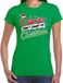 Bellatio Decorations Fout kerstshirt / t-shirt - Calories dont count at Christmas - groen voor dames - kerstkleding / christmas outfit S