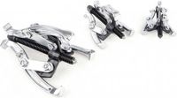 HBM 100 mm 3 arm CRV poelietrekker - Zwart