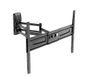 Meliconi Space System Dual Motion 600 Easy, tv-wandhouder met dubbele arm en dubbele rotatie, flatscreen-houder van 40 tot 82 inch, VESA 300-400-600, belastbaarheid 45 kg, zwart