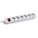 Bachmann Tafelcontactdoos 6V Randaarde 3,0m+Switch Wit Kunststof 6 stopcontacten