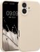 kwmobile telefoonhoesje geschikt voor Apple iPhone 17 - TPU backcover met siliconen coating - Smartphone case in crème