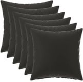 vidaXL Kussensloop - 6 stuks - HEERLEN - Zwart - 35 x 35 cm - Polyester