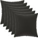 vidaXL Kussensloop - 6 stuks - HEERLEN - Zwart - 35 x 35 cm - Polyester