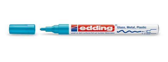 Edding 751 Verf-stiften blauw, wit