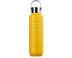Le Creuset Drinkfles Dubbelwandig On The Go 0,5 Liter Nectar Geel RVS