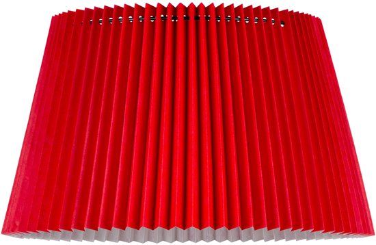 Home Sweet Home Papieren Gevouwen Lampenkap - Conisch - Rood - ø40 x 24 cm - E27 fitting