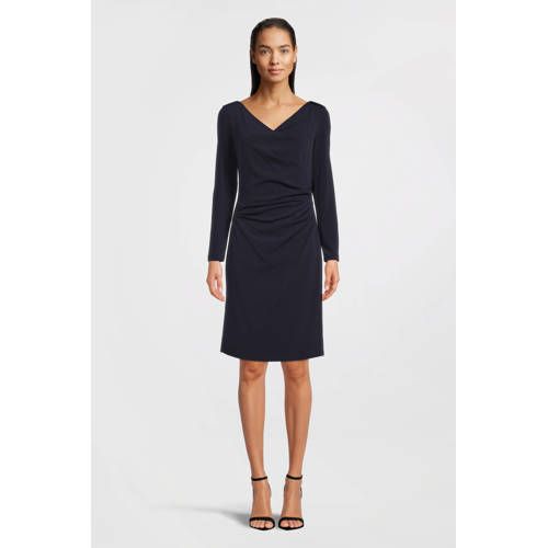 Vera Mont Jurk met plooien donkerblauw