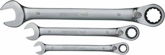 Gedore RED R07205012 Ring-/steekratelsleutelset - 12-delig - 8-19mm