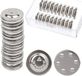 Jhubers goods - Magnetische Naambadgehouder Set - 36 stuks - Zilver