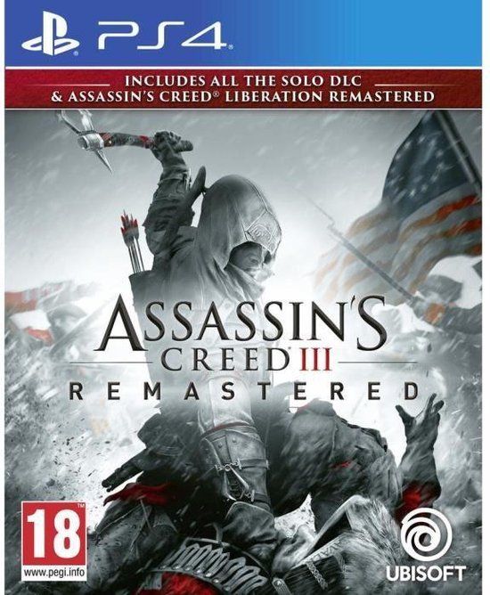 Ubisoft Assassin's Creed III Remastered Standard Edition Blu-ray PlayStation 4