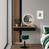 Vicco Melina Kaptafel – 100 cm met 2 lades Eiken/zwart