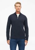s.Oliver Fijn gebreid vest van 100% merinowol - Navy - Heren - 3XL