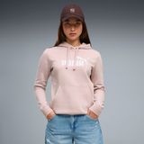 PUMA Sportief sweatshirt 'ESS No. 1' pastelroze / wit