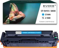 Evoke CF-541X Cyaan Printercartridge - 2500 Pagina's - Compatibel met HP Color LaserJet Pro M254nw, M280nw, M281fw