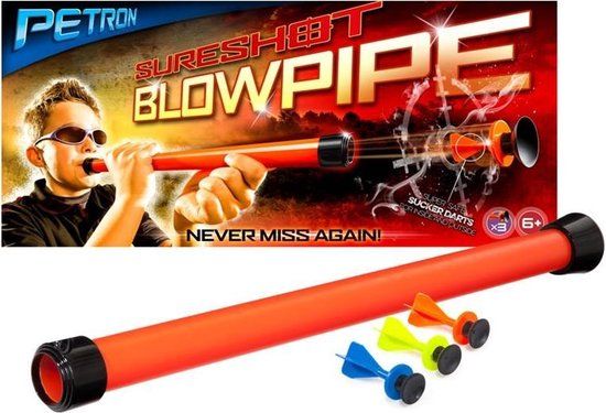 Petron Sureshot Blaaspijp + zuignapdarts