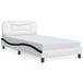VidaXL Bedframe Kunstleer Zwart en Wit 100x200 cm