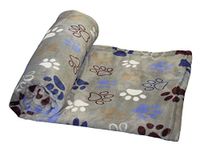 Nobby Fleece plaid Lissi Classic lichtgrijs L x B: 50 x 75 cm