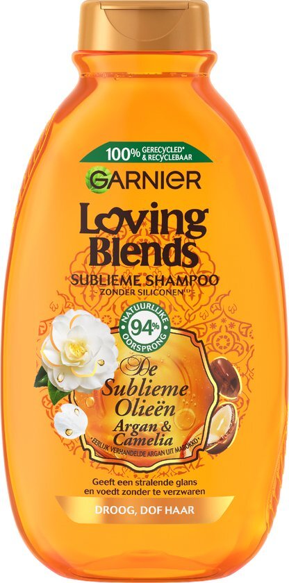 Garnier Loving Blends Shampoo Argan &amp; Cameliaolie Droog en Dof Haar - 300 ml