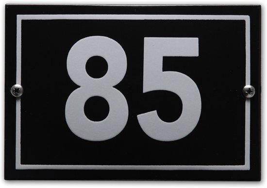 EmailleDesignÂ® Huisnummer model Phil nr. 85