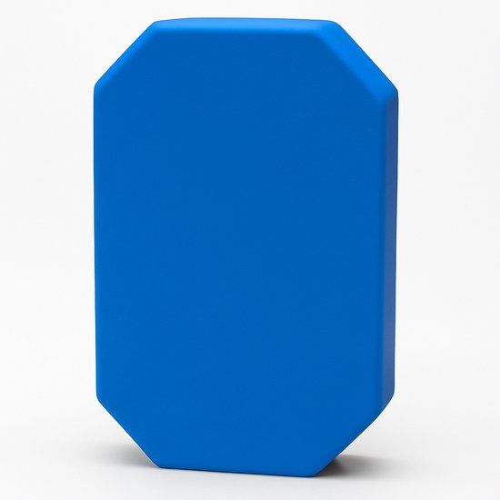 Vitalic Yoga Blokken Set - 2 stuks - Blauw - Afgeronde hoeken - Kunststof/Carbon