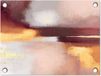 Poster de jardin - Abstrait Pastel Peinture Or Paillettes - 40x30 cm - Poster extérieur