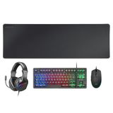 Mars Gaming MCP-RGB3 Toetsenbord en Muis Combo - Spaans QWERTY - RGB - Bedraad - Zwart