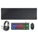 Mars Gaming MCP-RGB3 Toetsenbord en Muis Combo - Spaans QWERTY - RGB - Bedraad - Zwart
