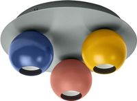 Osram Decor Bubble decoratieve plafondlamp, 3-lamps met E27-fitting, 250 mm, IP20, metaal, veelkleurig