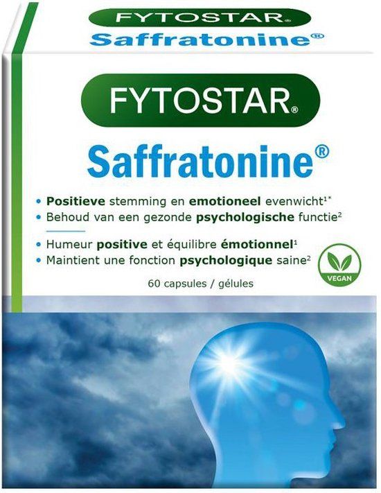 Fytostar Saffratonine - 60 capsules - Voedingssupplement bij stress en negatieve gevoelens