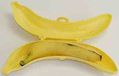 Fackelmann 42077 Bananenkluis, opbergdoos voor bananen, geel