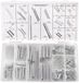Shenzhen Haorui Industrial Technology Co., Ltd. 20 Maten Assortiment Verenset - 200 Stuks - Trekveren Druk- en Trekverenassortimentset voor Gereedschap en Apparaten