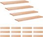 vidaXL Trapmatten 16 stuks Naturel 120 x 30 x 2 cm Massief beukenhout