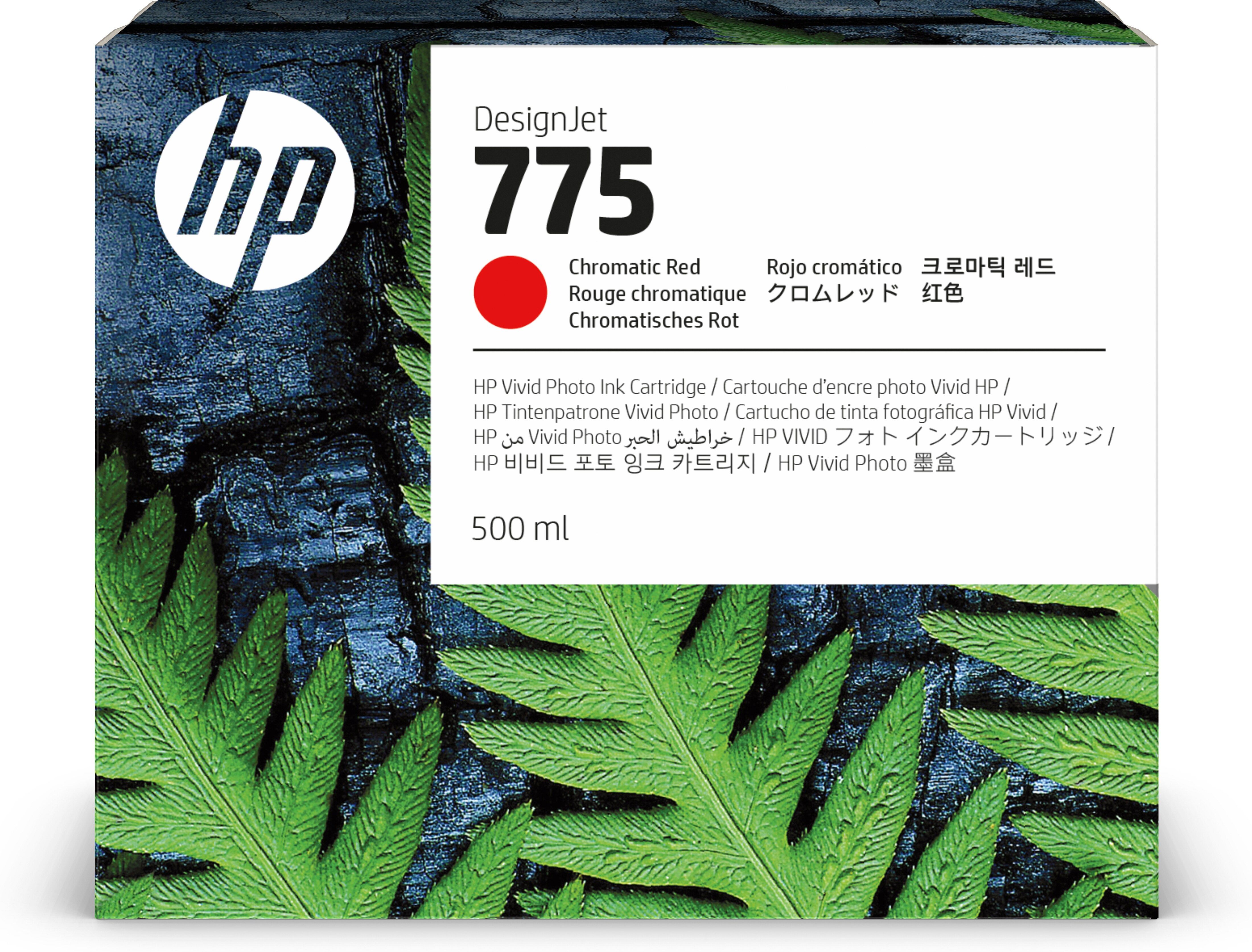 HP 775 Chromatic Red Ink Cartridge - 500 ml - Original