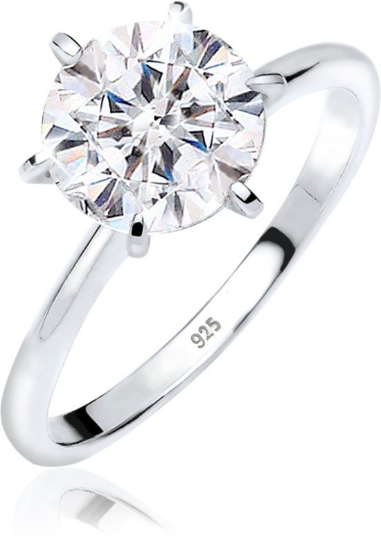 Elli Elli Ringen Verlovingsring Swarovski® Kristal 925 Sterling Zilver
