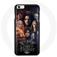 Maniacase Hoesje voor Iphone 6 Game of Thrones Seizoen 8 De IJzeren Troon The Crew Poster Grijs Adelaar Logo