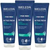 Weleda Men Active Fresh 3 in 1 Douchegel - 3 x 200 ml