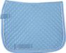 HKM Zadeldek Dressuur Azuurblauw/Zilver Cob/Full Katoen
