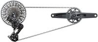 Sram Gx Axs Eagle Dub Groepset Argent 175 mm 32t / 10-52t