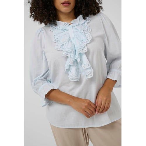 Kaffe Curve Kaffe Kaffe Curve blousetop lichtblauw