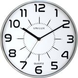Unilux Wandklok - Grijs - Ø 28 cm - Rond - Stil
