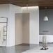 FortiFura Galeria inloopdouche - 100x200cm - rookglas - plafondarm - PVD - geborsteld RVS