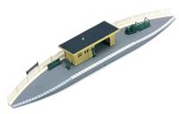 Hornby R590 OO Gauge Station Halt, Modeltrein Accessoires voor het toevoegen van landschap, Diorama's, Bos, Gebouwen en Meer tot 00 Gauge Modelspoorweg - Schaal 1:76, Grijs