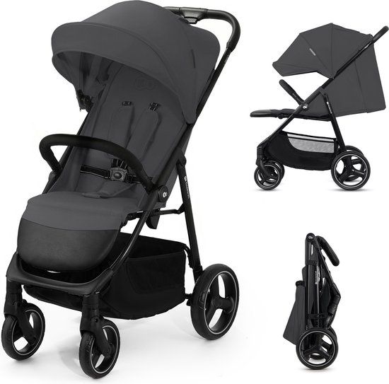Kinderkraft TRIG 3 - Compacte Buggy - Grijs