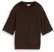 Tom Tailor Gezellige gebreide trui met alpaca-aandeel Maat XXXL java dark brown melange